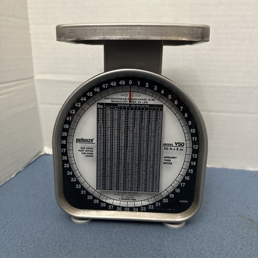 VTG Pelouze Model Z5 50 lb x 2 oz Capacity Mechanical Scale - Made in the USA